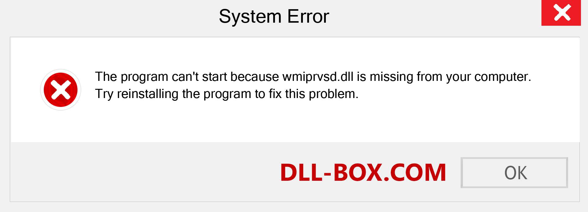  wmiprvsd.dll file is missing?. Download for Windows 7, 8, 10 - Fix  wmiprvsd dll Missing Error on Windows, photos, images