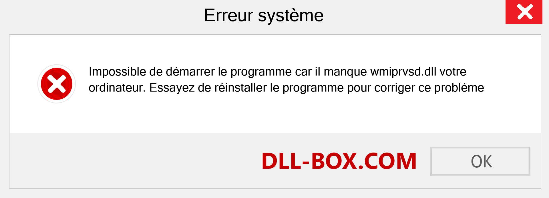 Le fichier wmiprvsd.dll est manquant ?. Télécharger pour Windows 7, 8, 10 - Correction de l'erreur manquante wmiprvsd dll sur Windows, photos, images